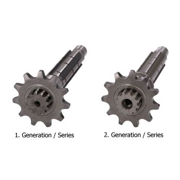 5th speed secondary transmission gear TP 25 teeth for Minarelli AM6 2nd series