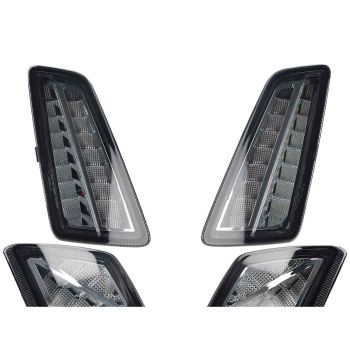 Turn light set front/rear Moto Nostra smoked glass LED with dynamic running light/position light for Vespa GTS 125-300 HPE 2023-