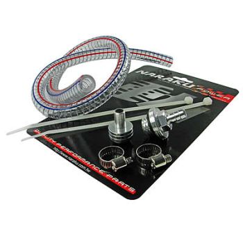 crankcase breather set Naraku racing silver in color / crankcase ventilation system