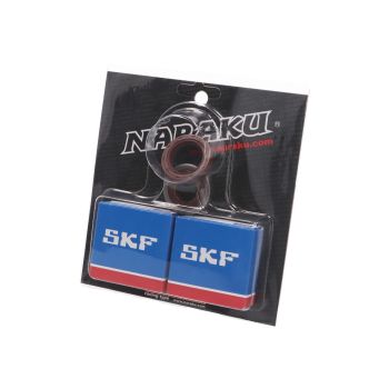crankshaft bearing set Naraku SKF C3 metal cage for Minarelli AM