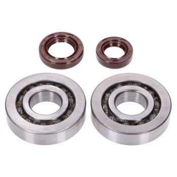 crankshaft bearing set Naraku SKF / FKM Premium C3 metal cage for Kymco, SYM vertical