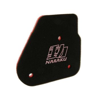 air filter foam insert Naraku double layer for Minarelli horizontal