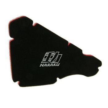air filter foam insert Naraku double layer for Piaggio NRG, NTT, Storm, TPH