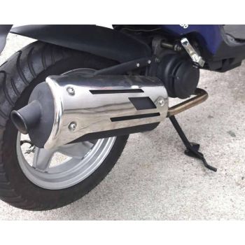 exhaust manifold Naraku long type, unrestricted chrome for Explorer, Generic, Keeway, Sachs