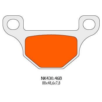 brake pads Naraku organic for Aprilia RS4, Derbi GPR, Motorhispania RX, Pegasus R50X, Rieju MRT