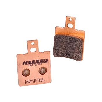 brake pads Naraku sintered for Aprilia AF1, RS 125, Keeway, Hyosung Boomer
