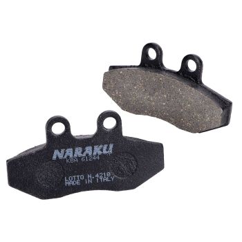 brake pads Naraku organic for MBK Flame XC125, Yamaha Cygnus XC125