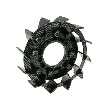 cooling fan Naraku Racing carbon-look for Kymco, Baotian, GY6 50, 139QMB