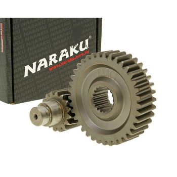 secondary transmission gear up kit Naraku racing 16/37 +25% for GY6 125/150cc 152/157QMI