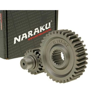 secondary transmission gear up kit Naraku racing 18/36 +35% for GY6 125/150cc 152/157QMI