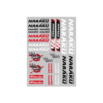 sticker set Naraku 29.7x21cm 30-piece transparent