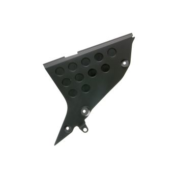 Vasakpoolne istmealune kattepaneel OEM must Derbi Senda DRD Pro jaoks