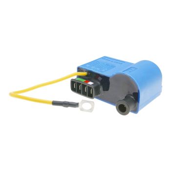 CDI unit w/ ignition coil OEM 12V for Vespa Cosa FL, ET3, P, PK, PX 50-200, Piaggio APE 50