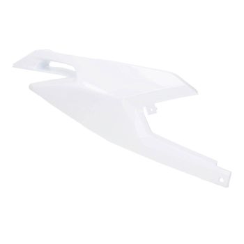 parempoolne tagumine külgkate OEM valge Aprilia RX, SX, Derbi Senda, Gilera RCR, SMT 50 Euro4 2018 jaoks