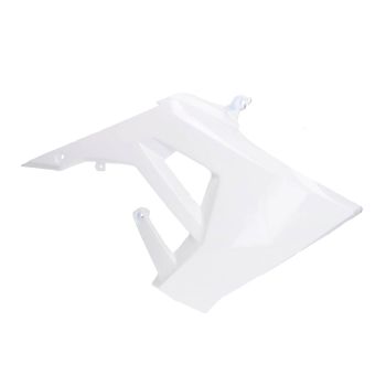 Piaggio kütusepaagi kate parem OEM valge mudelitele Derbi Senda R 50, Senda SM 50 X-Treme Euro4 2018-
