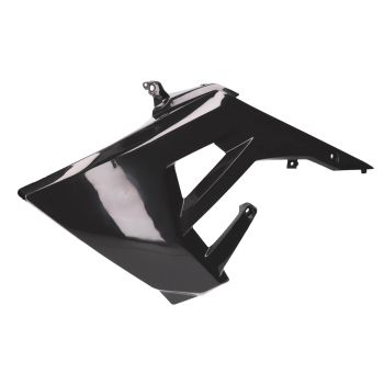 Piaggio kütusepaagi kate vasak OEM must mudelitele Derbi Senda R 50, Senda SM 50 X-Treme Euro4 2018-