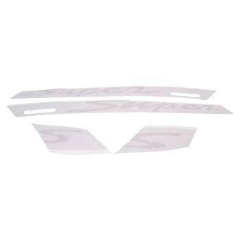 decal set / sticker set "Super" OEM grey color for Vespa GTS Super Sport 742/B