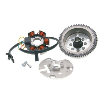 alternator stator and rotor OEM for Piaggio / Derbi engine D50B0 E-start