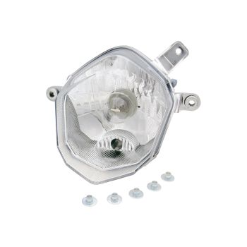 Piaggio esitulede kinnituskomplekt OEM mudelitele Derbi GPR Nude, Senda HYP, DRD, DRD Pro, Gilera RCR, SMT