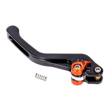 clutch lever / brake lever Puig 3.0 rear adjustable, short - black orange