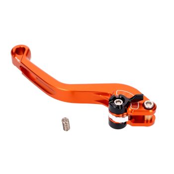 clutch lever / rear brake lever Puig 2.0 adjustable, short - orange black