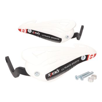 handguards / hand protector set Speeds white for handlebar with M8 inside thread