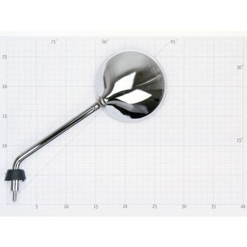 mirror right M8 chromed for Vespa LX 50 2-, 4-stroke, Liberty 50-200 4-stroke = IP40213