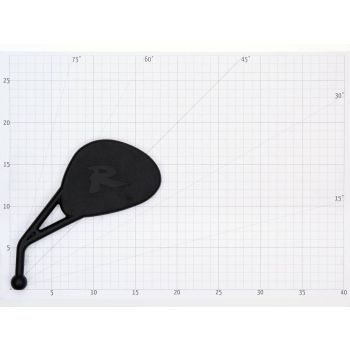 mirror Race collapsible left incl. ATV, Supermoto mounting clamp E-marked