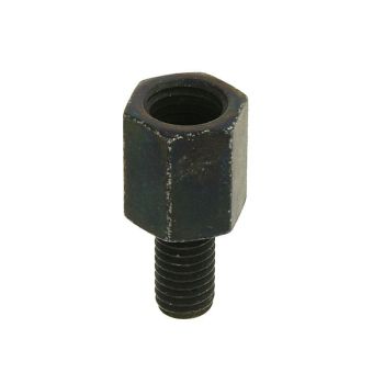 mirror thread reducer converts M10 right-hand to work with M8 right-hand mirror mount