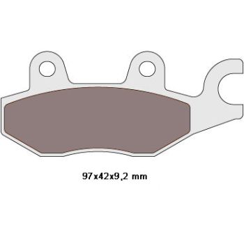 brake pads organic for Kymco, Yamaha, Hyosung = NK430.36