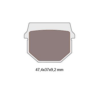 brake pads organic for CPI Hyosung Keeway Peugeot = NK430.31