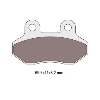brake pads organic for PGO SYM TGB = NK430.37