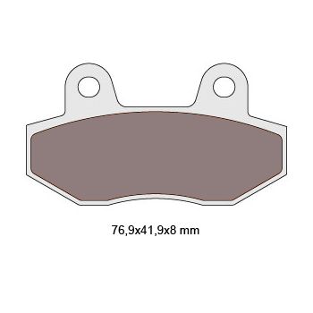 brake pads organic for Keeway, Kymco, Peugeot, TGB = NK430.01