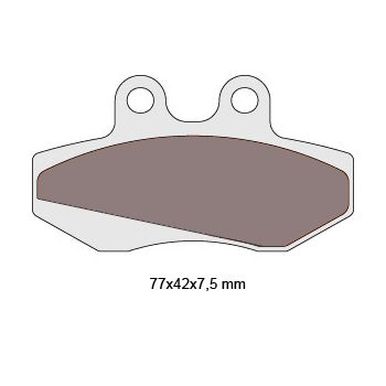 brake pads organic for Aprilia, Gilera, MBK, Yamaha = NK430.20