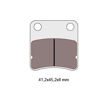 brake pads organic for Honda Dio, Daelim Message, Cordi, Five = NK430.12