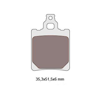 brake pads organic for Aprilia MX, RS, RX, Generic Trigger = IP34622