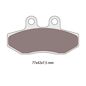 brake pads organic for Aprilia, Derbi, Gilera, Piaggio, Vespa = NK430.10