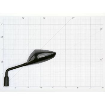 mirror Sport left side M8 / M10 thread (adapter) triangle black