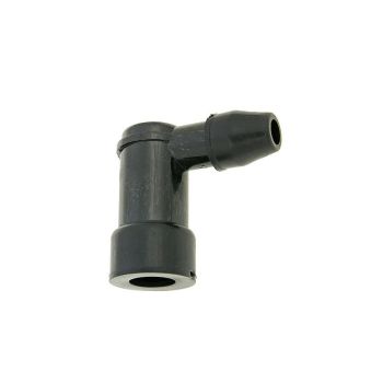 spark plug cap 90° short type, black