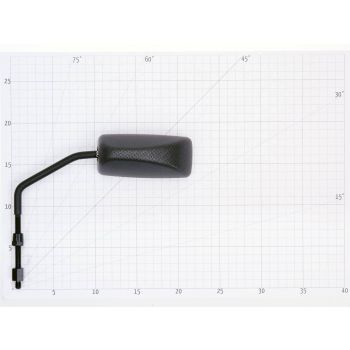 mirror F11 Millenium M8 long right-hand thread incl. adapter matt carbon-look