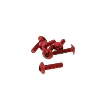 Poldid 6 tk Plastik punane - M5x20