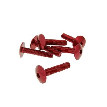 Poldid 6tk Plastik punane - M6x30