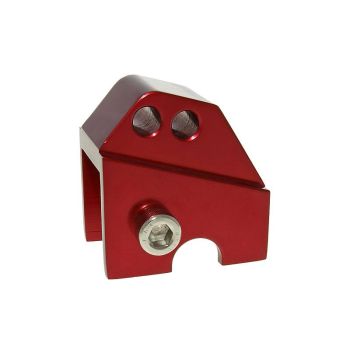 shock extender CNC 2-hole adjustable mounting - red for Piaggio