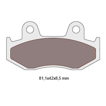 brake pads V-brakes sintered for Suzuki AN Burgman 250, 400 96-00 = 174.0034/B