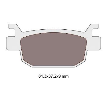 brake pads organic = NK430.08