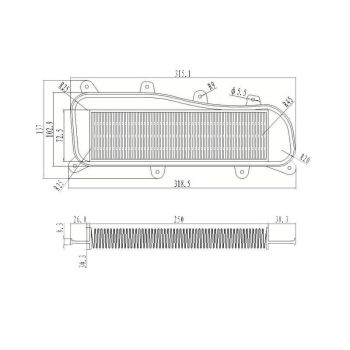 air filter original replacement for Kymco People GT 125i, 300i