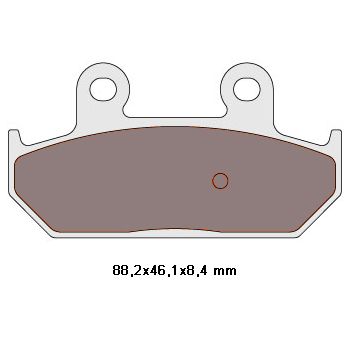 brake pads organic for Suzuki AN 250, 400, 650