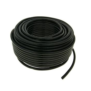 fuel hose black chloroprene rubber 50m reel - 6mm inner, 10mm outer diameter