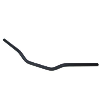 motorcycle handlebar classic aluminum matt black 22mm - 730mm