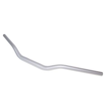 motorcycle handlebar tapered aluminum matt silver 28.6mm - 725mm